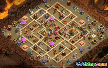 Meilleure base de guerre TH16 2024 – Anti-tout avec lien #17765