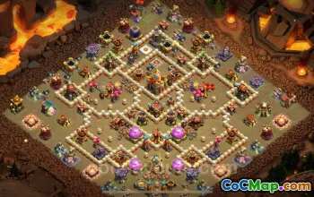 Meilleure base de guerre TH16 2024 avec lien | Stratégie anti-tout #17758