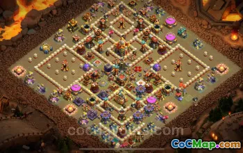 Best TH16 War Base 2025 - Anti Air & Electro Dragon Link #22315