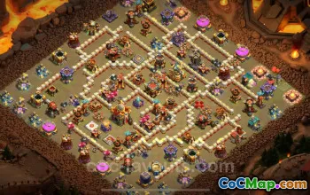 Best TH16 War Base 2025 - Anti Air & Electro Dragon Link #22320