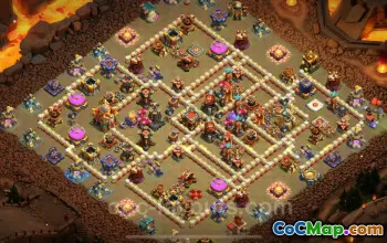 Best TH16 War Base 2025: Anti-Everything with Link #22430