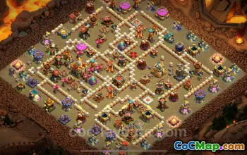 Best TH16 War Base 2025 - Top CWL Base Link & Defense #22378