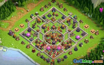 Best TH16 War Base Layout akiq4 #57032