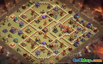 Best TH16 War Base with Link 2025 | Anti Everything| Clash of Clans #50808