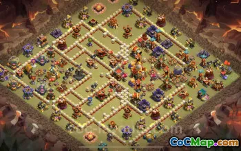 Best TH16 War Base with Link 2025 | Anti Everything CWL Defense #50811