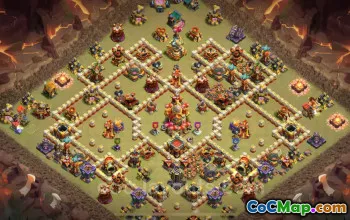 Best TH16 War Base with Link 2025 | Anti Everything, CWL Defense #52472