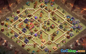Best TH16 War Base with Link 2025 | Anti Everything Town Hall 16 #50715
