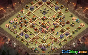 Best TH16 War Base with Link 2025 | Anti Everything Town Hall 16 #52490