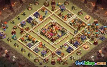 Best TH16 War Base with Link 2025 | Clash of Clans CWL Defense #50807