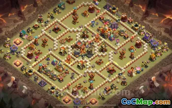 Best TH16 War Base with Link 2025 | Clash of Clans CWL Defense #52473