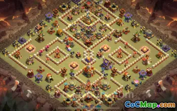 Best TH16 War Base with Link 2025 | Clash of Clans CWL Defense #52486
