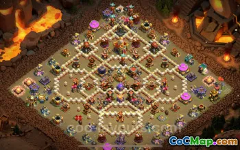 Best TH16 War Base with Link 2025 - Top Clash of Clans Base #22195