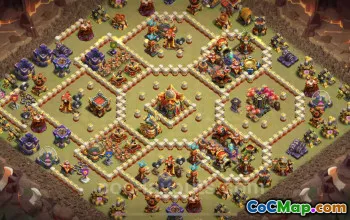 Best TH16 War Base with Link 2025 | Town Hall 16 CWL Defense #50810