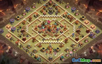 Best TH16 War Base with Link | Anti 3 Stars & CWL Defense 2025 #52481