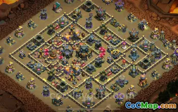 Best TH17 Anti 2-Star War Base with Link (2025) | Clash of Clans #52457