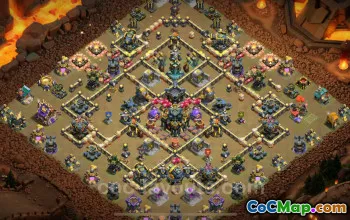 Best TH17 Anti 2-Star War Base with Link | Clash of Clans 2025 #51205