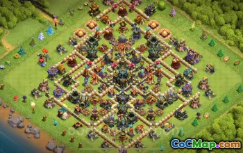 Best TH17 Anti 2 Stars Base - Hybrid Defense (2025) #22497