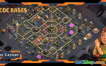 Best TH17 Anti-3 Star War Base Layout #56722