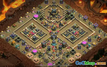 Best TH17 Anti 3 Stars War Base with Link 2025 | Clash of Clans #50908