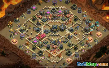 Best TH17 Anti 3 Stars War Base with Link - 2025 COC #26765