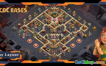 WarCWL 및 Anti-Everything을 위한 최고의 TH17 기본 레이아웃 - COC #18310