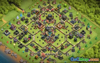 Best TH17 Base with Link 2025 | Anti Everything Town Hall 17 #48751