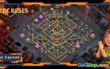 Best TH17 Defense Base with Link for Clash of Clans #55766