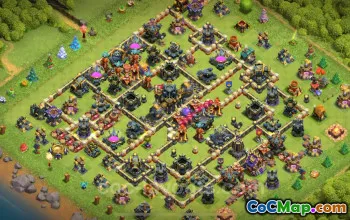Best TH17 Hybrid Farming Base Link - Clash of Clans 2025 #26766