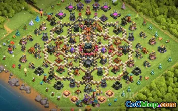 Best TH17 Trophy Base with Link - Clash of Clans 2025 #25974