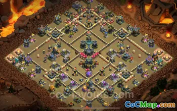 Best TH17 War Base 2025 | Anti 2 Stars, Link & Defense #51013
