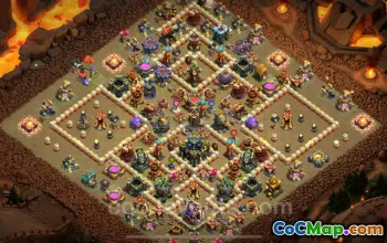 Best TH17 War Base 2025: Anti-Air & Electro Dragon Copy #22567