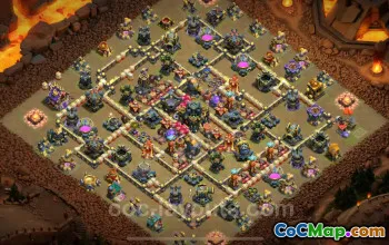 Best TH17 War Base 2025: Anti Air & Electro Dragon Copy #26763