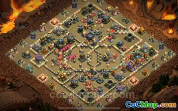 Best TH17 War Base 2025 - Anti Everything Hybrid Layout #26742