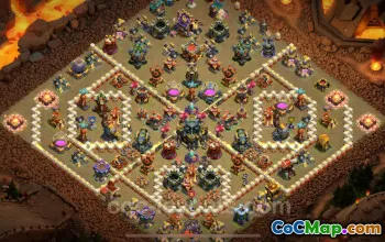 Best TH17 War Base 2025 with Copy Link - Clash of Clans #22654