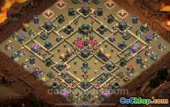 Best TH17 War Base 2025 with Link | Anti Everything, Top CWL Defense #50897