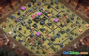 Best TH17 War Base Anti 3 Stars 2025 #55446