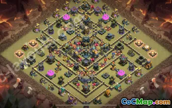Best TH17 War Base Hybrid 2025 with Link #55440