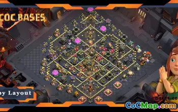 Best TH17 War Base Layout with Link #55736