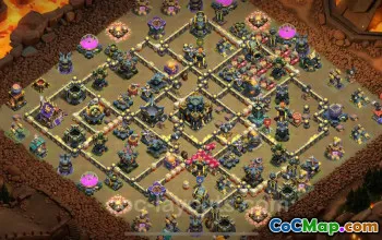 Best TH17 War Base with Link 2025 | Anti 2 Stars Clash of Clans #50910