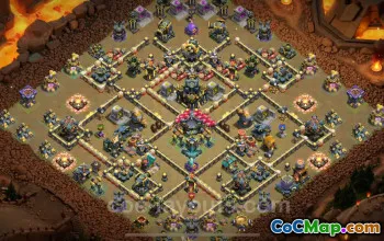Best TH17 War Base with Link 2025 | Anti Everything Town Hall 17 #51207