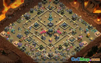 Best TH17 War Base with Link | Anti 3 Stars 2025 - Clash of Clans #50351