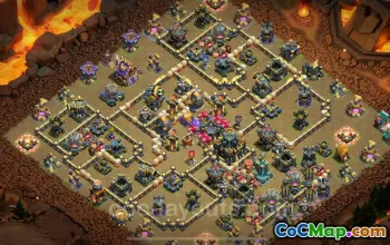 Best TH17 War Base with Link | Hybrid Town Hall 17 CWL Copy 2025 #48823