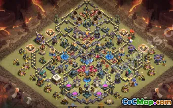 Best TH18 Anti 2 Stars War Base 2025 #55469