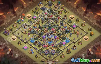 Best TH18 Anti 2 Stars War Base 2025 #55479