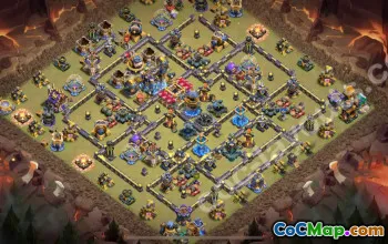 Best TH18 Anti 3 Stars War Base 2025 #57743