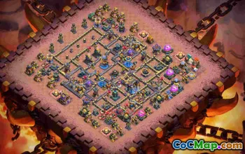 Best TH18 War Base Layout l4xz2 #57352