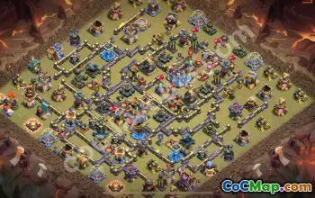 Best TH18 War Base with Anti-Air & Electro Dragon #57761