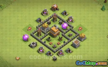 Miglior base TH4: Link Anti-Everything - Municipio livello 4 Copia n. 18091