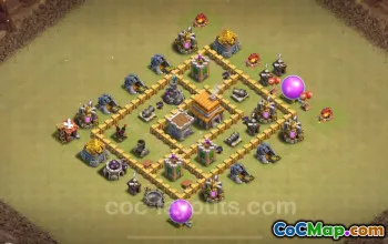 Best TH5 Anti 3 Stars War Base 2024 - CWL Link Copy #18205