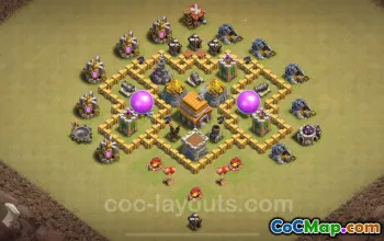Best TH5 Anti 3 Stars War Base 2024 - Hybrid & Copy Link #18202